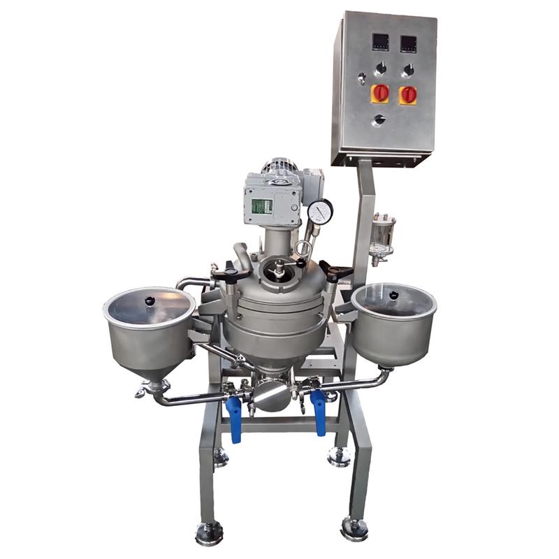 Pilot vacuum homogenizer